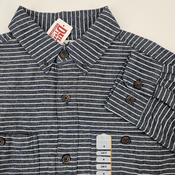 Duluth Trading Co Other - Duluth‎ Trading Free Swingin' Flannel Shirt Men's M Slim Fit Striped Button-Up